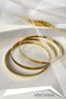 Stainless Anti-Tarnish Steel 3-Piece Thick Ajda (Match Garbage) Bracelet - 3