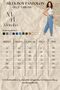 Women's Sky Blue High-Waisted Elastic-Waist Linen-Look Cotton Ankle-Length Pants - 4