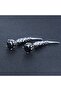 Vintage Long Spike Gothic Nail Design Zircon Stone Stainless & Tarnish-Resistant Biker 316L Steel Earrings