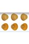 Bybirgül Yellow 12 Piece Silicone Mini Cake Mold, Browni Mold, Muffin Mold 12 Pieces