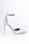 White Bow 10.5 Cm Satin Evening Dress-bridal-wedding Shoes - 7