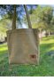 Khaki Green Water Repellent Dak Fabric Tote Bag with Snap Fastener Bellows Pockets | - 2