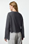 Anthracite Knitted T-Shirt Twoaw24Ts00008 - 5