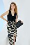 Women's Black Floater Shoulder Bag 05Po22Y1529