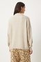 Women's Cream Oversize Soft Knitwear Sweater Fn03336 - 4