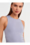 90861 Long Dress with Slit Detail - Gray - 4