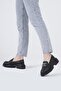 Genuine Leather Women's Moccasin Thick Soled Shoes with Accessories - 6