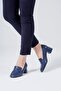 Genuine Leather Women's Loafer Shoes Thick Heels - 2