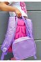 Lilac Pink Printed, Waterproof, Orthopedic Back-Features, Elementary School Bag + Lunch Box - 8