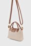Cream Versatile PU Leather Crossbody Bag - 3