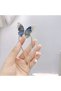 Butterfly Model Pendant Lamp with Pearls and Stones Metal Bun Buckle - New Season Stick Hair Bun Buckle - 2