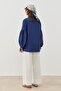 Cobalt Blue Stripe Detailed Shirt - 7