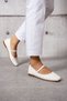Daily Wear White Skin Comfortable Women's Ballerinas - 2