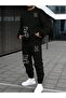 Unisex Oversize Hooded Tracksuit and Sweatshirt Set - 3