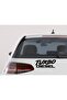 27X10 cm Turbo Auto Sticker - Special Design Glass Lettering - 3
