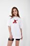 Unisex Oversize Osaka Printed White T-shirt