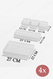 20 Pieces Mega Set Drawer Organizer - Bathroom Makeup & Jewelry Organizer Organizer - 2