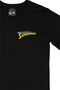 Black T-Shirt with Superman Pocket Logo Design - 2