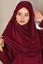 Easy to Wear One-Piece Prayer Dress Claret Red - 2