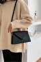 Laura 2 Compartment Women's Shoulder Bag with Magnet Cover and Leather Strap - 2