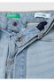 Girl's Denim Wide-Leg Pants with Logo Detail on the Back Pocket and Belted Waist - 3