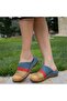 Orthopedic Leather Women's Sabo Slippers 10399 - 4