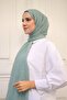 شال حجاب من الخيزران باللون الأخضر النعناعي - 5