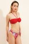 Red Strapless Bikini Top - 4