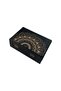 Wooden Patterned Black Jewelry Box / Wooden Organizer / 16X24 cm - 6