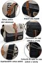4046 Antiochia Shoulder Postman Waterproof Waxed Cotton Canvas Laptop School Briefcase Travel Bag - 5