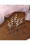 Elegant Crystal Glass Beaded Bridal Hair Accessory with Hairpin (Wedding, Engagement, Promise, Henna, Nikah Accessory)