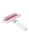 Cat Dog Feather Combing Pets Brush with Wire White - 3