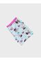 Girl's Cotton Horse and Cloud Patterned Green Athlete Boxer Set - 3