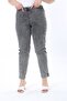 Women's Plus Size Smoked Wash Effect Elastic Waist Denim Leggings Trousers 65N38269 - 6
