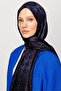 Houndstooth Pattern Shiny Jacquard Shawl - 4