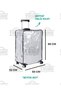 Transparent Luggage Cover Set (Luggage Cover-Luggage Belt-Luggage Label-Passport Cover) - 3