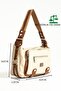 Women's Cream-Tan Multi-Compartment Shoulder and Crossbody Bag - 4