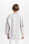 Crew Neck Oversize Sweatshirt - Thick B6593ax23wn - 6