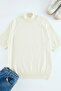 Ecru Stand Collar Premium Soft Quality Knitwear Blouse Tbbaw25Af00003 - 6