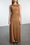 Camel Knitted Lingerie/Liner Dress Tctaw25Eb00098 - 3