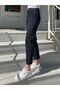 Penolope Women's Lisa Women's High Waist Non-Fading Black Washed Lycra Mom Jean Pants - 2