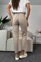 Penolope Women's High Waist Mom Women's Jean Pants Beige - 3