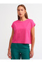 3431 T Sleeve T-shirt-dark Fuchsia