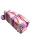 Plush Pencil Case with Rainbow Pompom Single Eye 7697-2 - 2