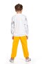 Boy's Striped and Patterned Top and Bottom Suit for Daily and School - 3