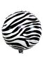 Zebra pattern safari foil balloon 18" (45cm)