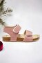 Powder Suede Floral Girls Sandals - 2