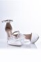 White Bow 10.5 Cm Satin Evening Dress-bridal-wedding Shoes - 5