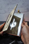 Elif Vav Themed Notebook with Wooden Cover - Lined Notebook - Agenda - School Notebook (A5 - 120 Pages) - 2