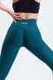 Green Ruched Hip and Extra Push Up Seamless High-Waist Hip Shaping Leggings